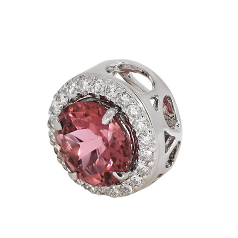 Pandantiv, Aur Alb, 14 k, 1.85 gr, cu Diamante, Cod Produs: 751858 - 2