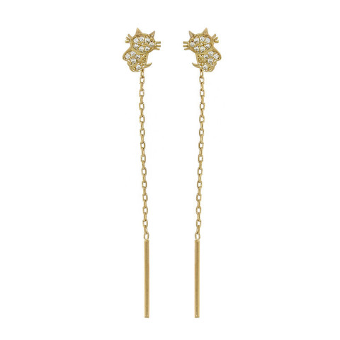 Cercei, Aur Galben, 14 k, 1.27 gr, Cod Produs: 752021 - 1