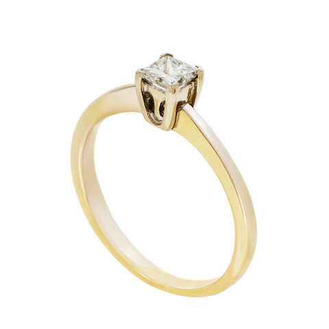 Inel, Aur Alb, 18 k, 1.98 gr, cu Diamante, Cod Produs: 753790 - 2