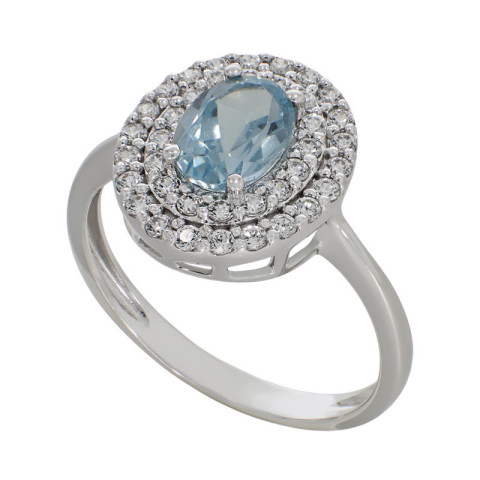 Inel, Aur Alb, 14 k, 2.42 gr, Cod Produs: 754314 - 1