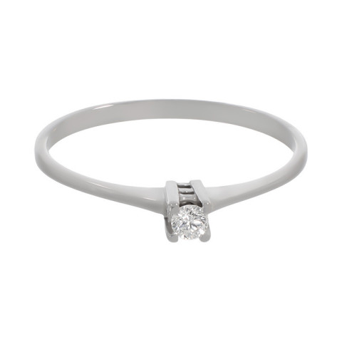 Inel De Logodna, Aur Alb, 18 k, 1.03 gr, Cod Produs: 755570 - 2