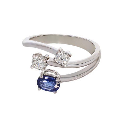 Inel, Aur Alb, 18 k, 4.62 gr, cu Diamante, Cod Produs: 756159 - 2
