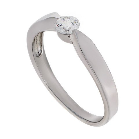 Inel De Logodna, Aur Alb, 14 k, 2.5 gr, Cod Produs: 759555 - 1