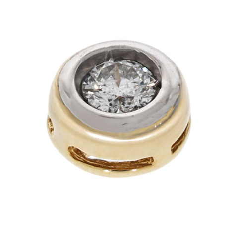 Pandantiv, Aur Mixt, 14 k, 0.64 gr, cu Diamante, Cod Produs: 761048 - 2