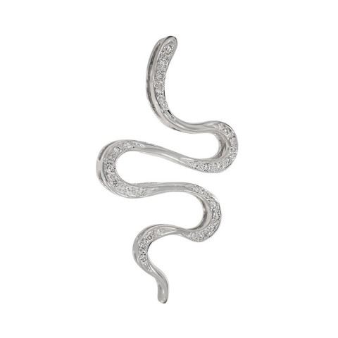 Pandantiv, Aur Alb, 18 k, 3.95 gr, cu Diamante, Cod Produs: 763211 - 2