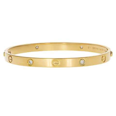 Bratara, Aur Galben, 18 k, 32.17 gr, cu Diamante, Cod Produs: 764635 - 2