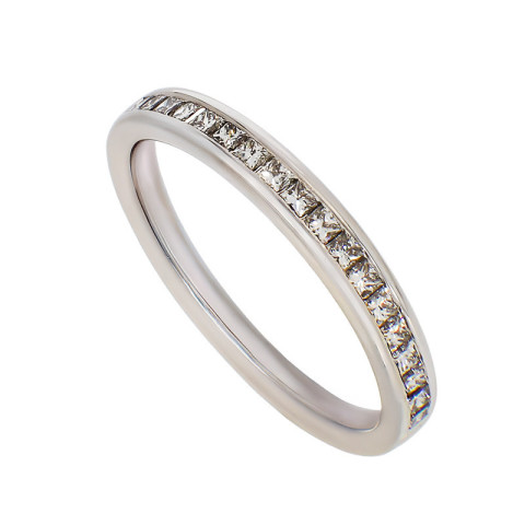 Inel, Aur Alb, 18 k, 2.54 gr, cu Diamante, Cod Produs: 765940 - 2