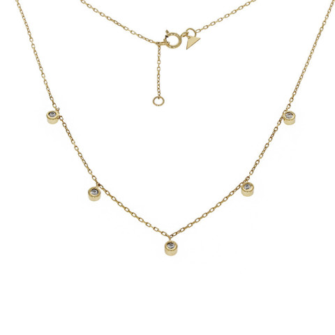 Colier, Aur Galben, 14 k, 2.25 gr, cu Diamante, Cod Produs: 766474 - 2