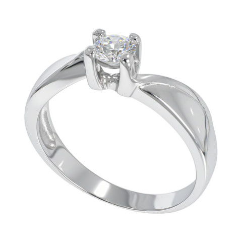 Inel De Logodna, Aur Alb, 14 k, 2.63 gr, Cod Produs: 767101 - 1