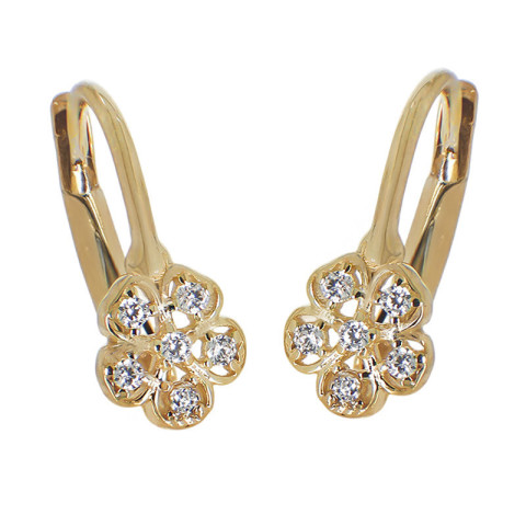 Cercei, Aur Galben, 14 k, 1 gr, Cod Produs: 769540 - 1