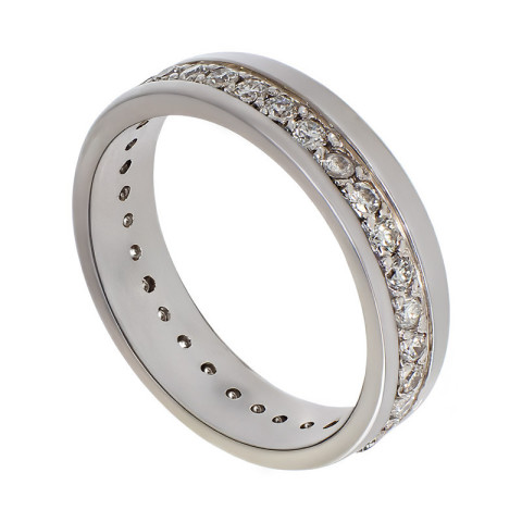 Inel, Aur Alb, 18 k, 5.26 gr, cu Diamante, Cod Produs: 770874 - 2