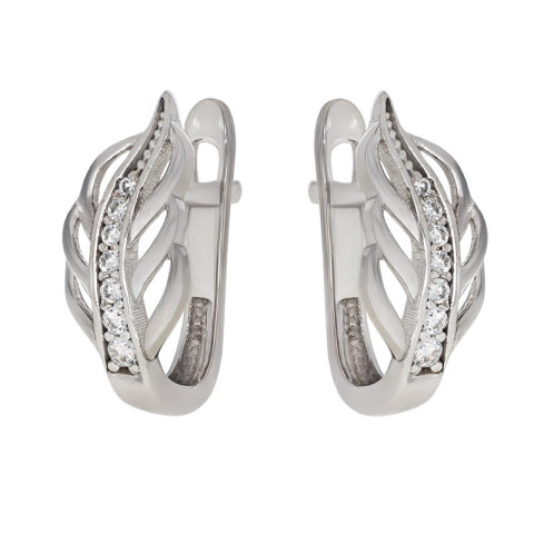 Cercei, Aur Alb, 14 k, 2.77 gr, Cod Produs: 771257 - 1