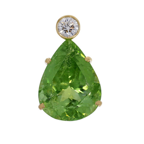 Pandantiv, Aur Galben, 14 k, 4.85 gr, cu Diamante, Cod Produs: 771375 - 2