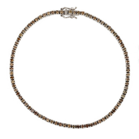Bratara, Aur Alb, 18 k, 6.49 gr, cu Diamante, Cod Produs: 771857 - 2