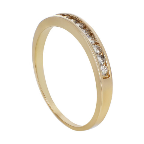 Inel, Aur Galben, 14 k, 2.17 gr, cu Diamante, Cod Produs: 771862 - 1