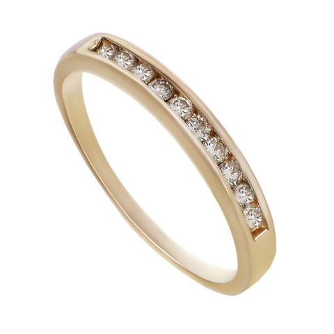 Inel, Aur Galben, 14 k, 2.17 gr, cu Diamante, Cod Produs: 771862 - 2