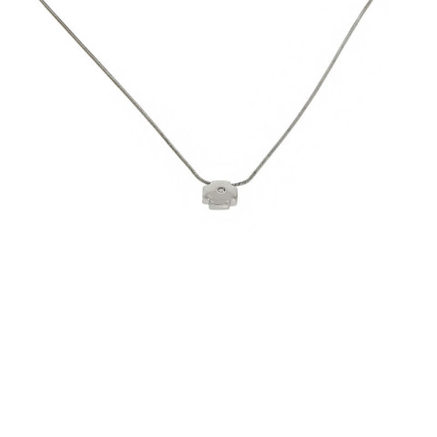 Colier, Aur Alb, 14 k, 2.78 gr, cu Diamante, Cod Produs: 772315 - 2