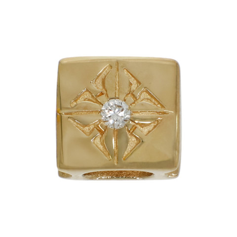 Pandantiv, Aur Galben, 18 k, 0.94 gr, cu Diamante, Cod Produs: 772498 - 2