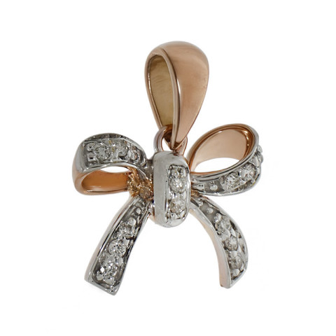 Pandantiv, Aur Mixt, 18 k, 1.04 gr, cu Diamante, Cod Produs: 773887 - 2