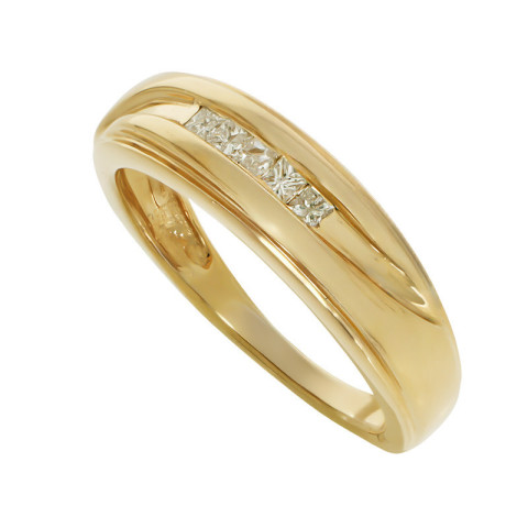 Inel, Aur Galben, 14 k, 5.03 gr, cu Diamante, Cod Produs: 774916 - 2