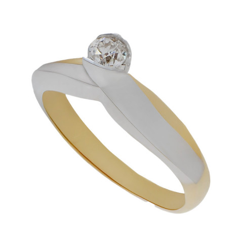 Inel, Aur Mixt, 18 k, 4.5 gr, cu Diamante, Cod Produs: 775057 - 2