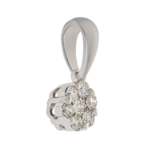 Pandantiv, Aur Alb, 18 k, 0.43 gr, cu Diamante, Cod Produs: 777820 - 2