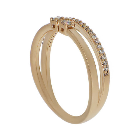 Inel, Aur Galben, 18 k, 4.63 gr, cu Diamante, Cod Produs: 779946 - 2