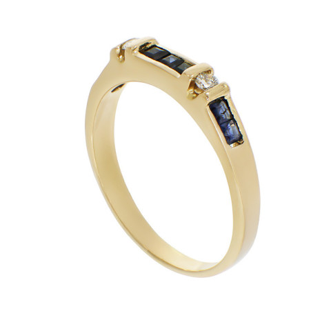 Inel, Aur Galben, 18 k, 2.66 gr, cu Diamante, Cod Produs: 780255 - 2