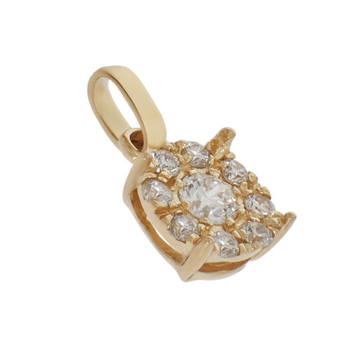 Pandantiv, Aur Galben, 18 k, 1.16 gr, cu Diamante, Cod Produs: 780483 - 2