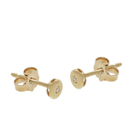 Cercei, Aur Galben, 18 k, 0.86 gr, cu Diamante, Cod Produs: 781819 - 2