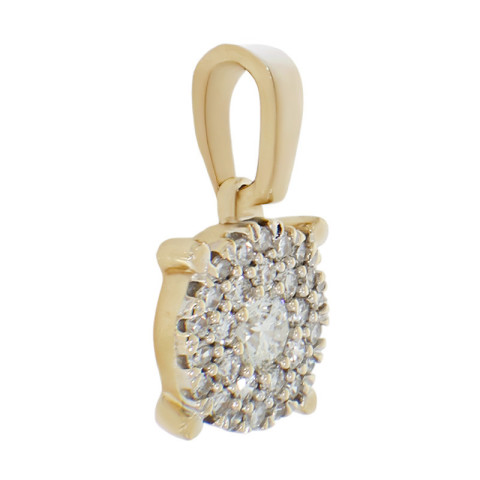 Pandantiv, Aur Mixt, 14 k, 0.8 gr, cu Diamante, Cod Produs: 783099 - 2