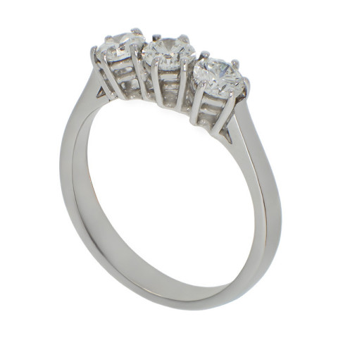 Inel, Aur Alb, 18 k, 2.8 gr, cu Diamante, Cod Produs: 783120 - 2