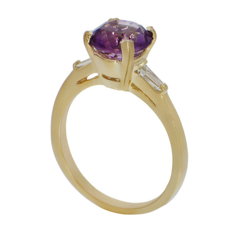Inel De Logodna, Aur Galben, 18 k, 4.07 gr, cu Diamante, Cod Produs: 783192 - 2