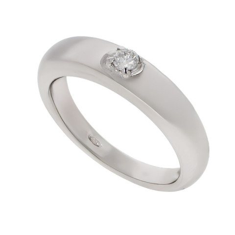 Inel De Logodna, Aur Alb, 18 k, 3.91 gr, cu Diamante, Cod Produs: 784152 - 2