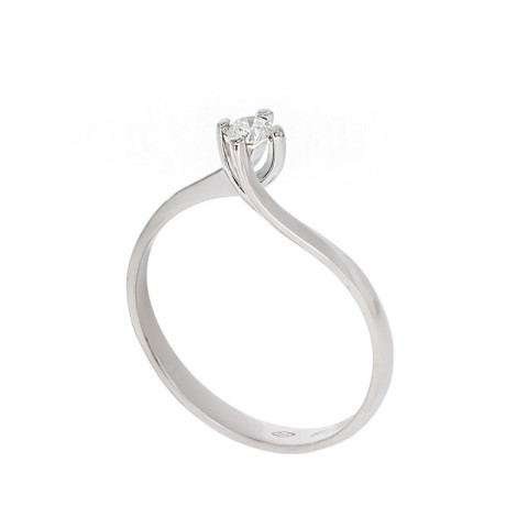 Inel De Logodna, Aur Alb, 18 k, 1.8 gr, Cod Produs: 785893 - 2