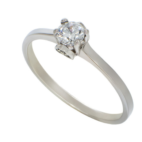 Inel De Logodna, Aur Alb, 14 k, 2.07 gr, Cod Produs: 786720 - 2