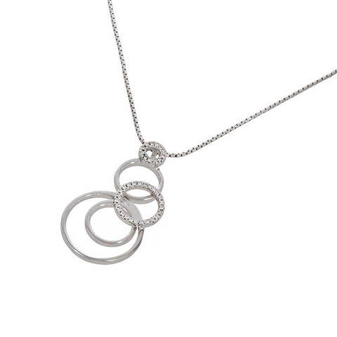 Colier, Aur Alb, 18 k, 6.66 gr, cu Diamante, Cod Produs: 786790 - 2