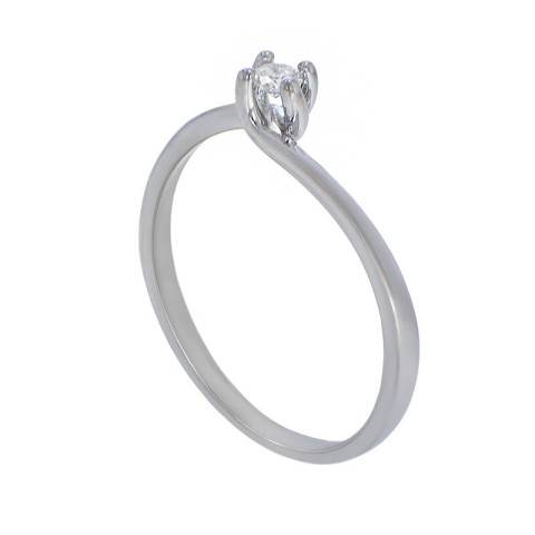 Inel, Aur Alb, 14 k, 1.66 gr, cu Diamante, Cod Produs: 787372 - 2