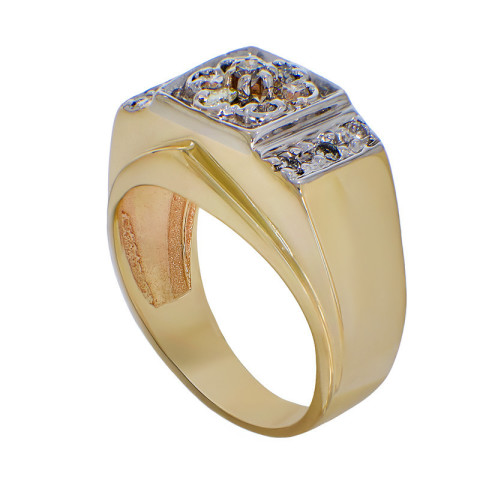 Inel, Aur Galben, 14 k, 6.31 gr, cu Diamante, Cod Produs: 787821 - 2