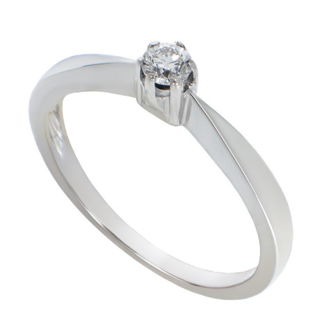 Inel, Aur Alb, 14 k, 2.29 gr, cu Diamante, Cod Produs: 787827 - 2