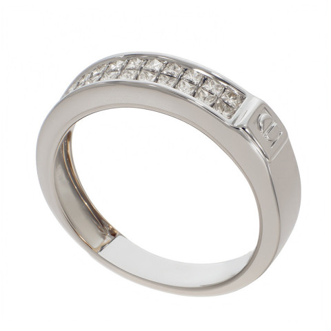 Inel, Aur Alb, 18 k, 3.8 gr, cu Diamante, Cod Produs: 789503 - 2