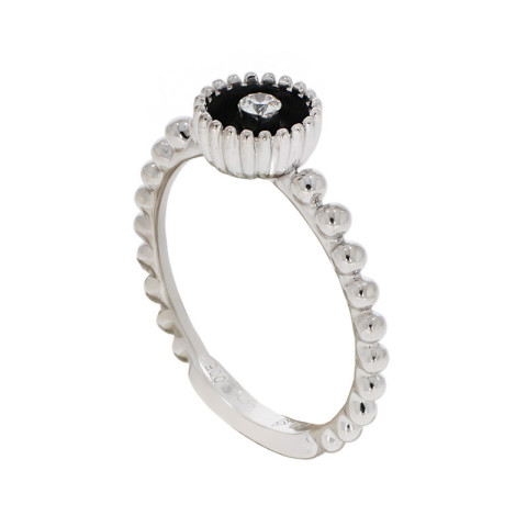 Inel, Aur Alb, 18 k, 2.89 gr, cu Diamante, Cod Produs: 790111 - 2