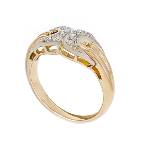 Inel, Aur Mixt, 14 k, 3.62 gr, cu Diamante, Cod Produs: 790829 - 2