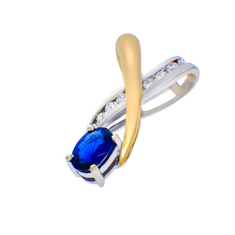 Pandantiv, Aur Mixt, 14 k, 2.62 gr, cu Diamante, Cod Produs: 790985 - 2