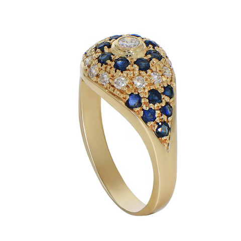 Inel, Aur Galben, 18 k, 4.61 gr, cu Diamante, Cod Produs: 792082 - 2
