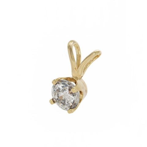 Pandantiv, Aur Galben, 14 k, 0.37 gr, cu Diamante, Cod Produs: 792085 - 2
