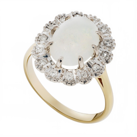 Inel, Aur Galben, 18 k, 4.78 gr, cu Diamante, Cod Produs: 792814 - 2