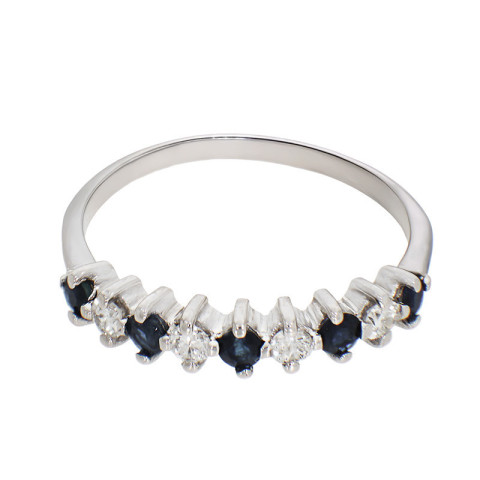 Inel, Aur Alb, 18 k, 1.87 gr, cu Diamante, Cod Produs: 793219 - 2