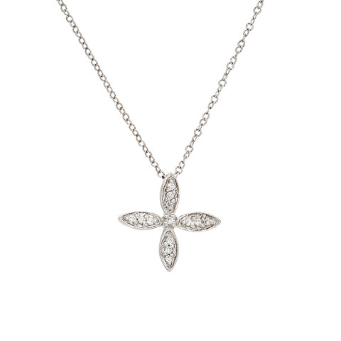 Lant, Aur Alb, 18 k, 1.29 gr, cu Diamante, Cod Produs: 794336 - 2