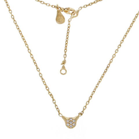 Colier, Aur Galben, 18 k, 4.19 gr, cu Diamante, Cod Produs: 795450 - 2
